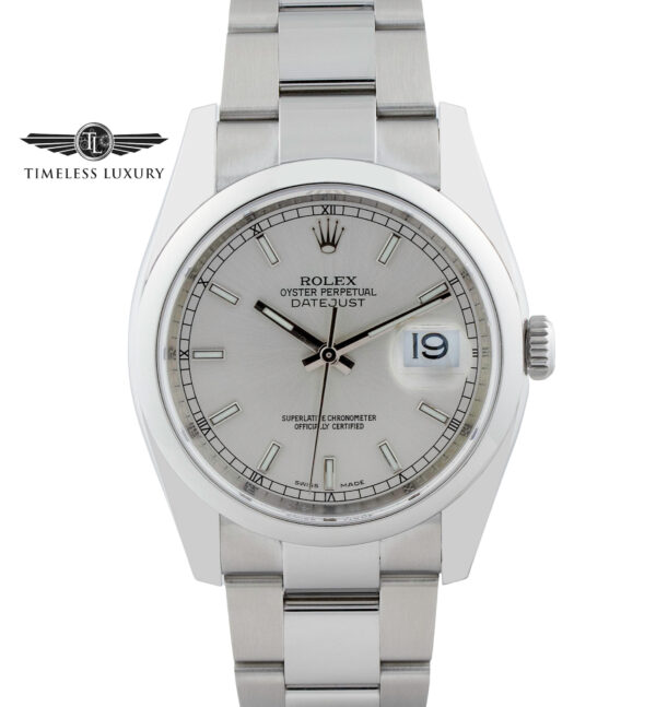 Rolex Datejust 116200 silver dial