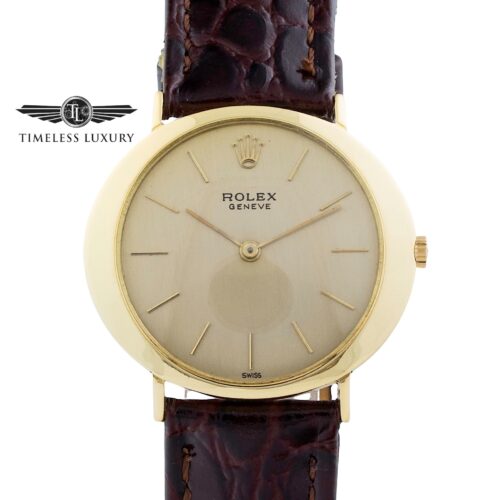 Rolex Geneve 18K Gold 32mm dress watch