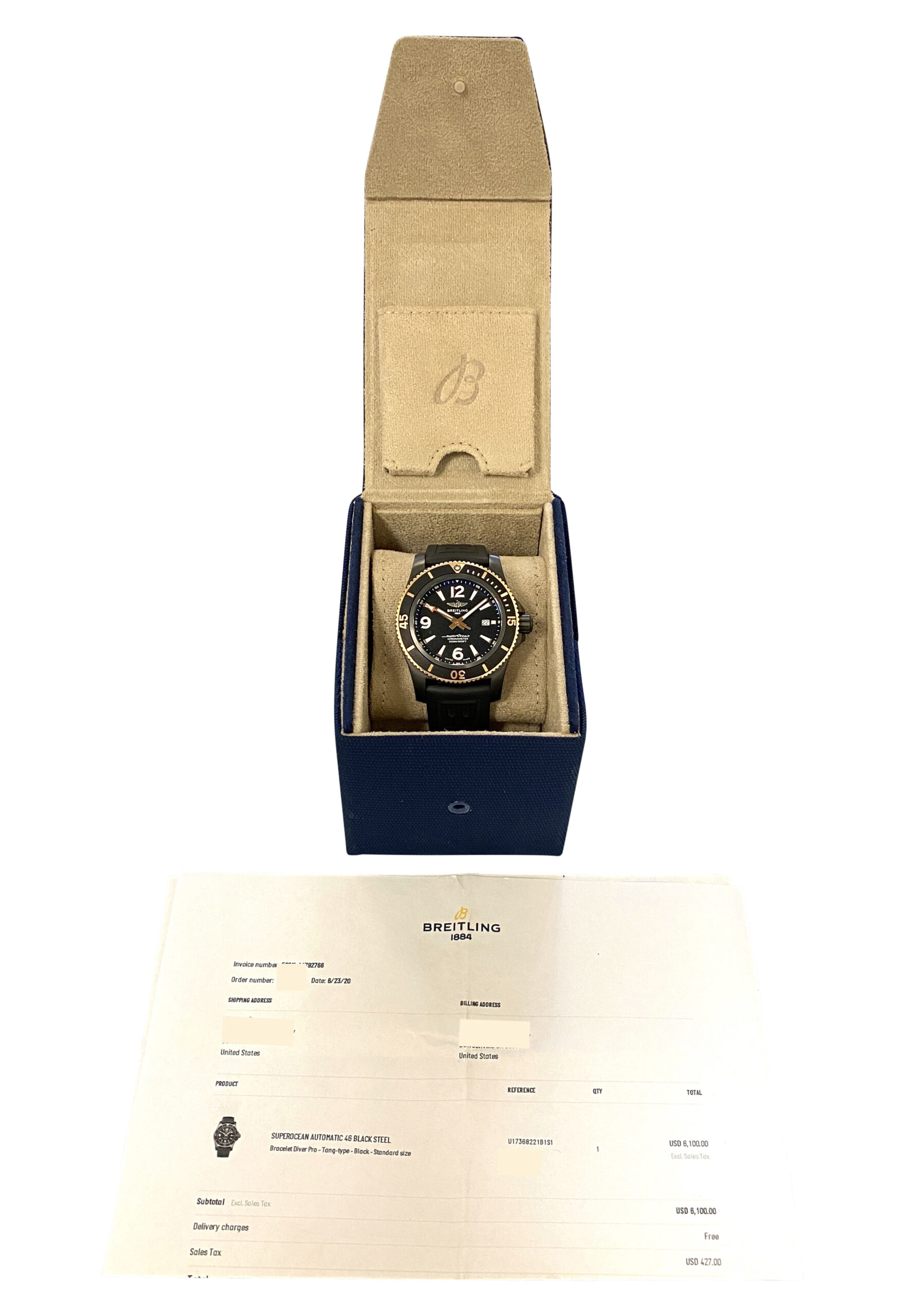 Breitling best sale superocean box