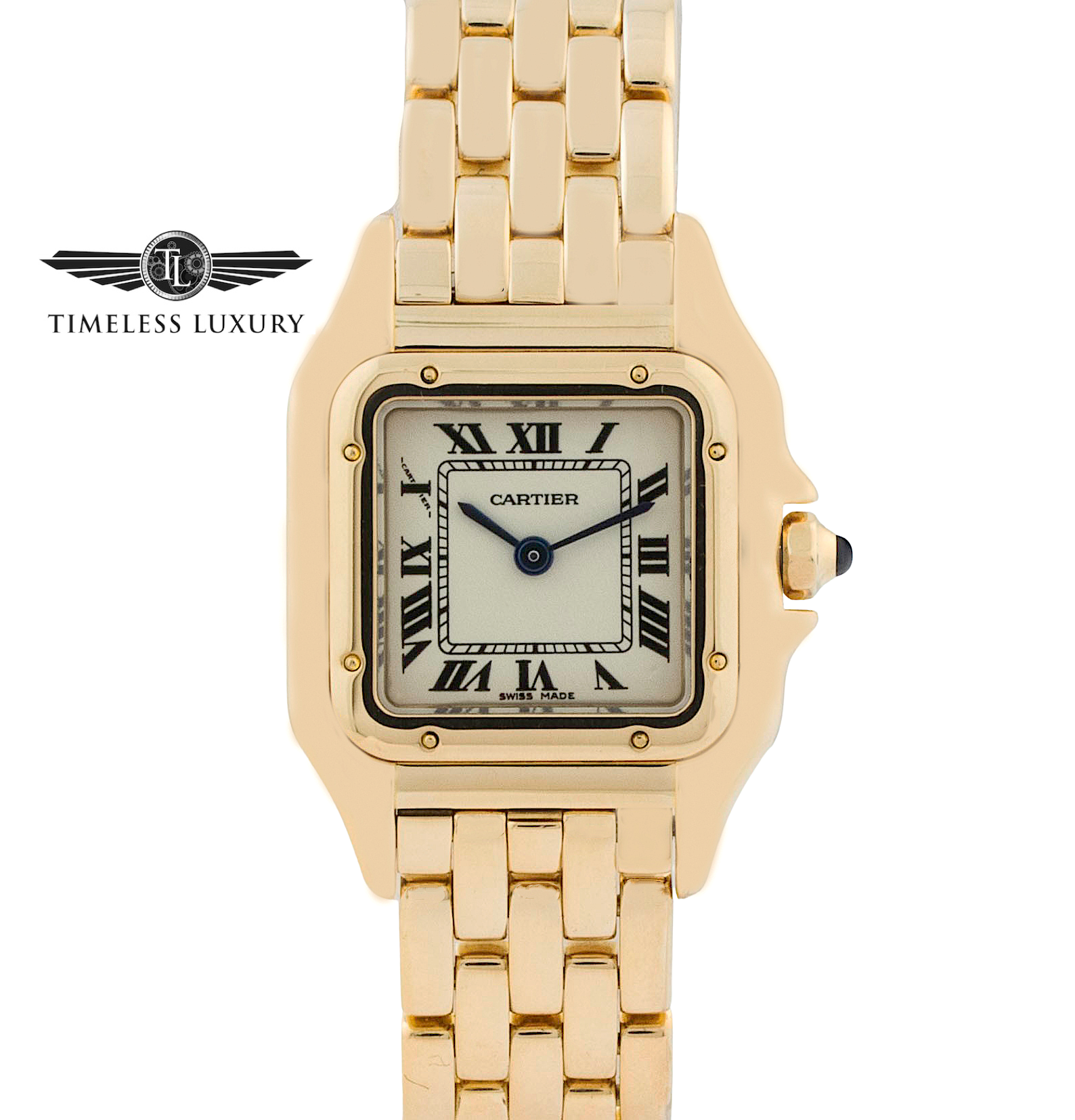 Ladies Cartier Panthere 1070 Yellow Gold 22mm