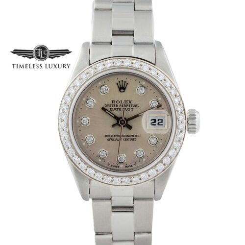 1999 Ladies Rolex Datejust 69160 Diamond Bezel