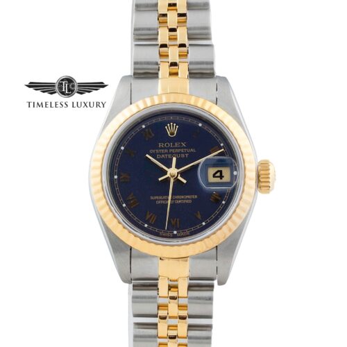 1993 Rolex Datejust 69173 blue dial