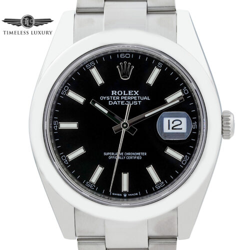 2021 Rolex Datejust 41mm 126300 black dial