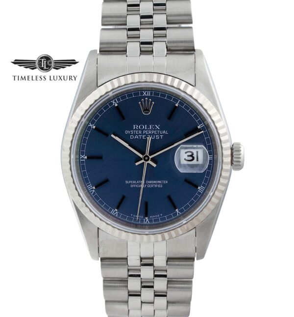 1995 Rolex Datejust 16234 blue dial