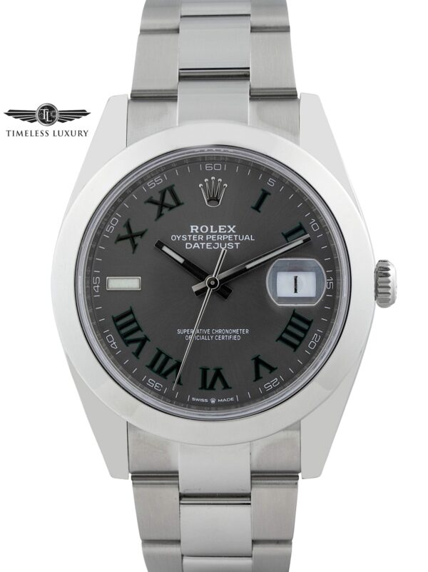 Rolex Datejust 41mm 126300 Wimbledon Dial