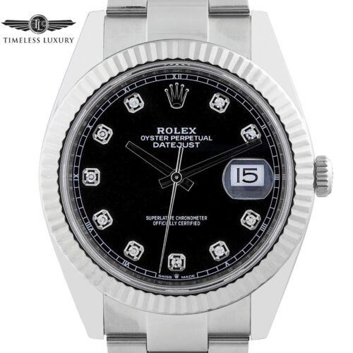 Rolex Datejust 41mm 126334 black diamond dial