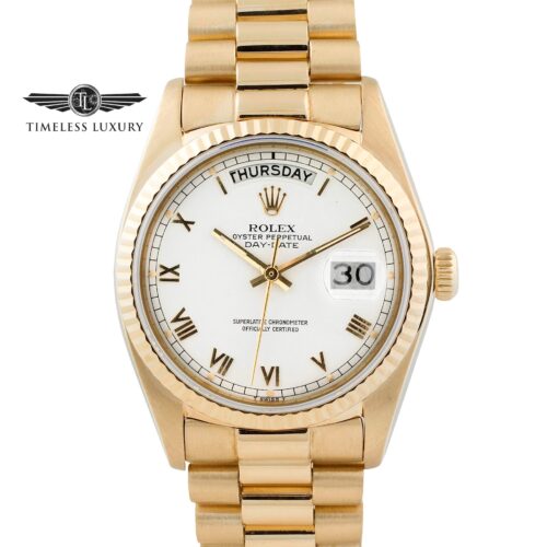 1978 Rolex Day-Date President 18038 white dial for sale