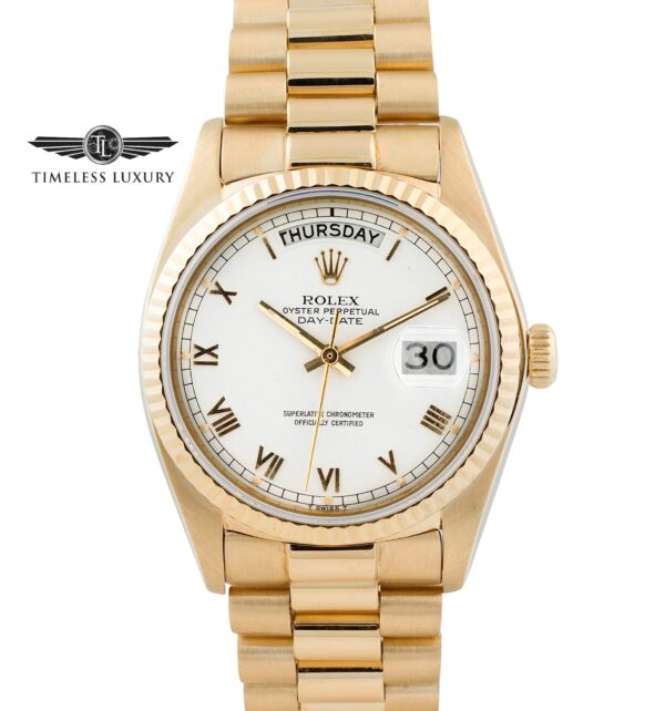 1978 Rolex Day-Date President 18038 white dial for sale