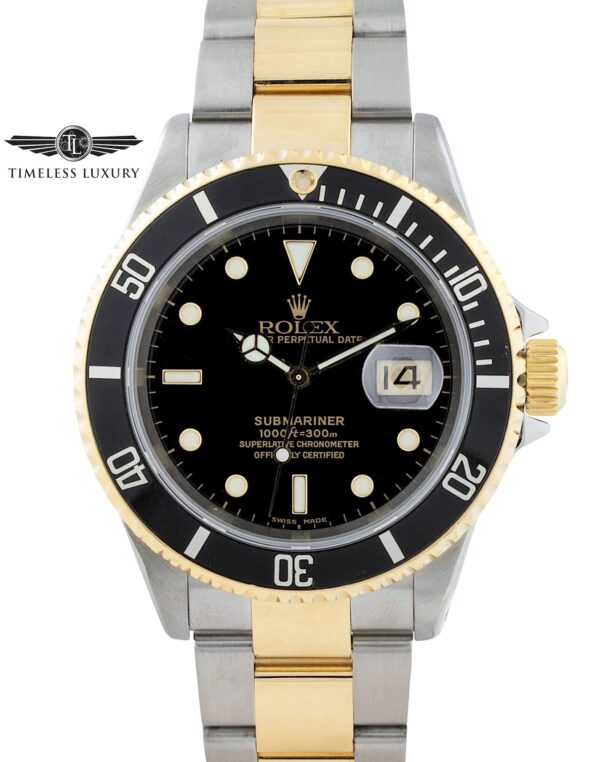 1999 Rolex Submariner 16613 Black Dial