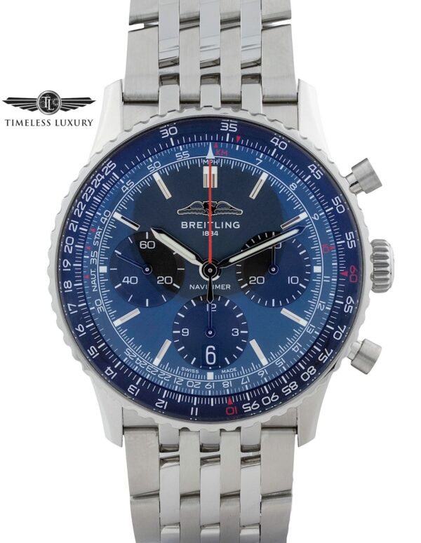 Breitling navitimer 1 blue best sale