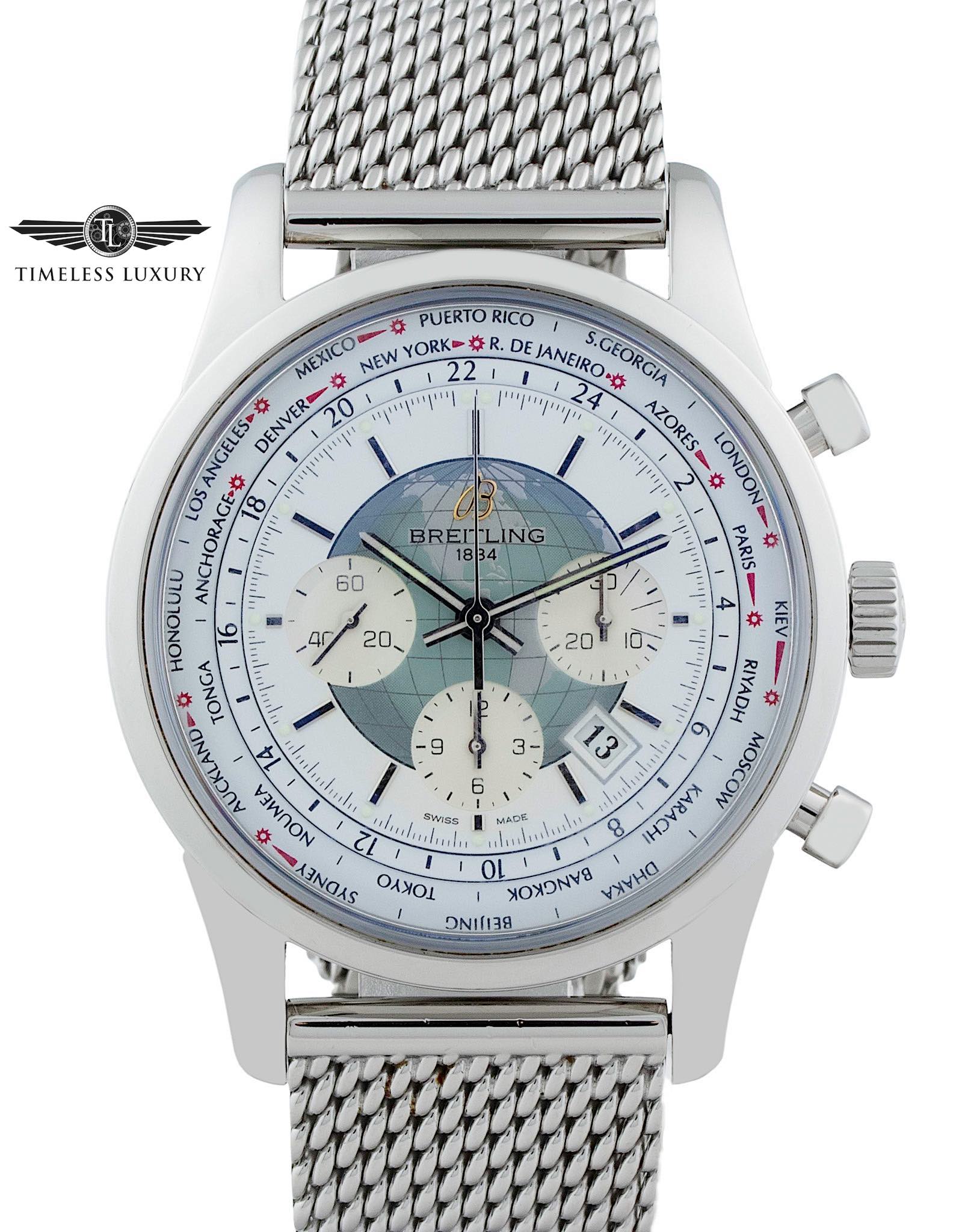 Pre-Owned Breitling Transocean 38 Stainless Steel Automatic