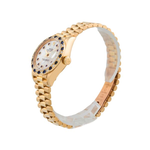 Rolex President 79198 sapphire & diamond bezel watch