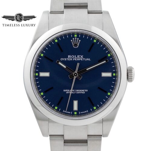 Rolex Oyster Perpetual 39mm 114300 Blue dial