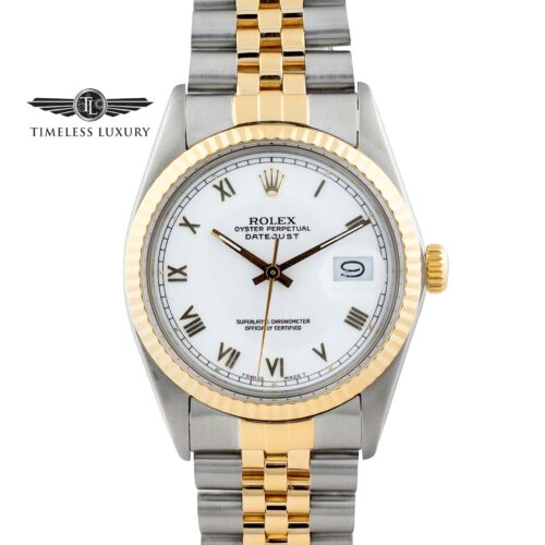 1986 Rolex Datejust 16013 White Roman Dial