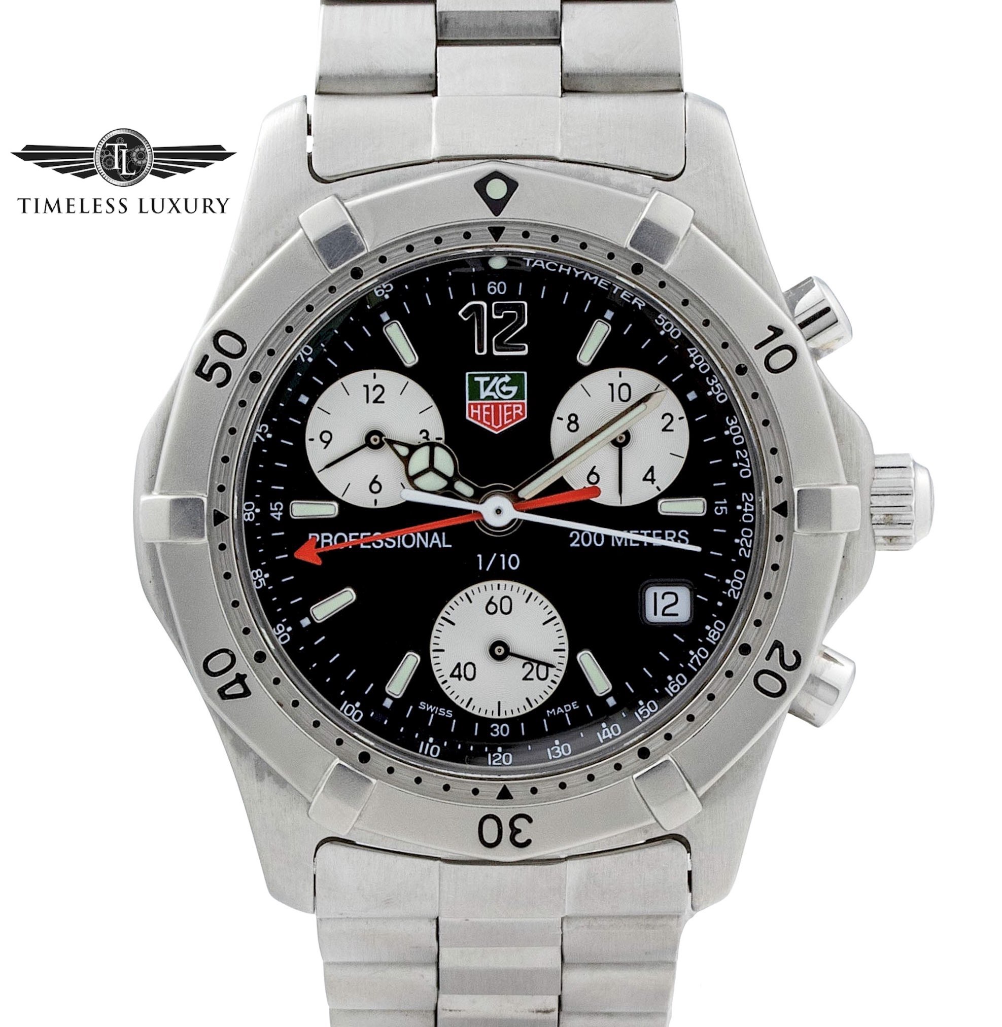 通販爆買いTAGHEUER 2000 Professional 200M レディースQZ 974・008 2000シリーズ