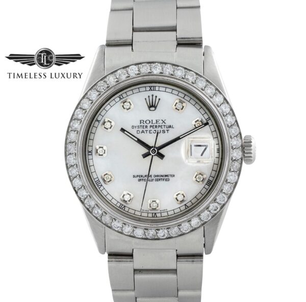 1970 Rolex Datejust 1603 Diamond Bezel