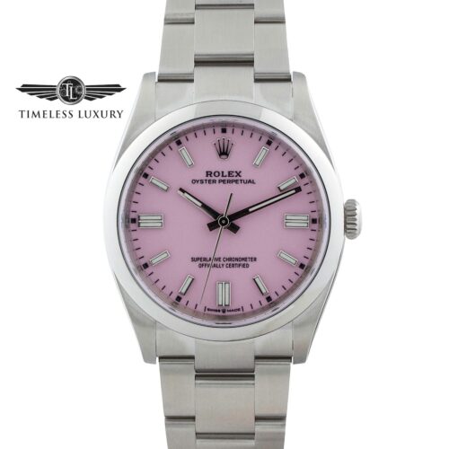 Rolex Oyster Perpetual 126000 Pink Dial copy 500x500 - Rolex Oyster Perpetual 36mm