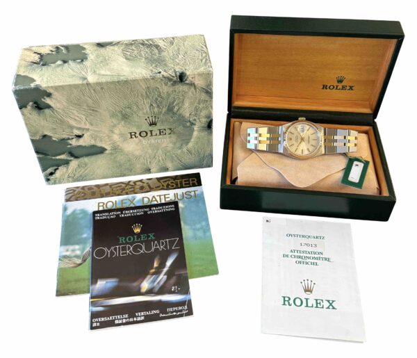 1991 Rolex Oysterquartz 17013 silver dial for sale