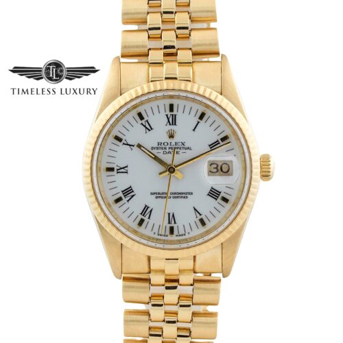 1990 Rolex Date 15238 Yellow Gold 34mm