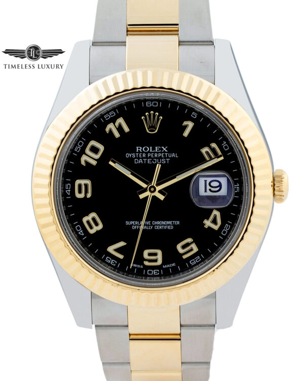 Rolex Datejust II 116333 Black Arabic Dial