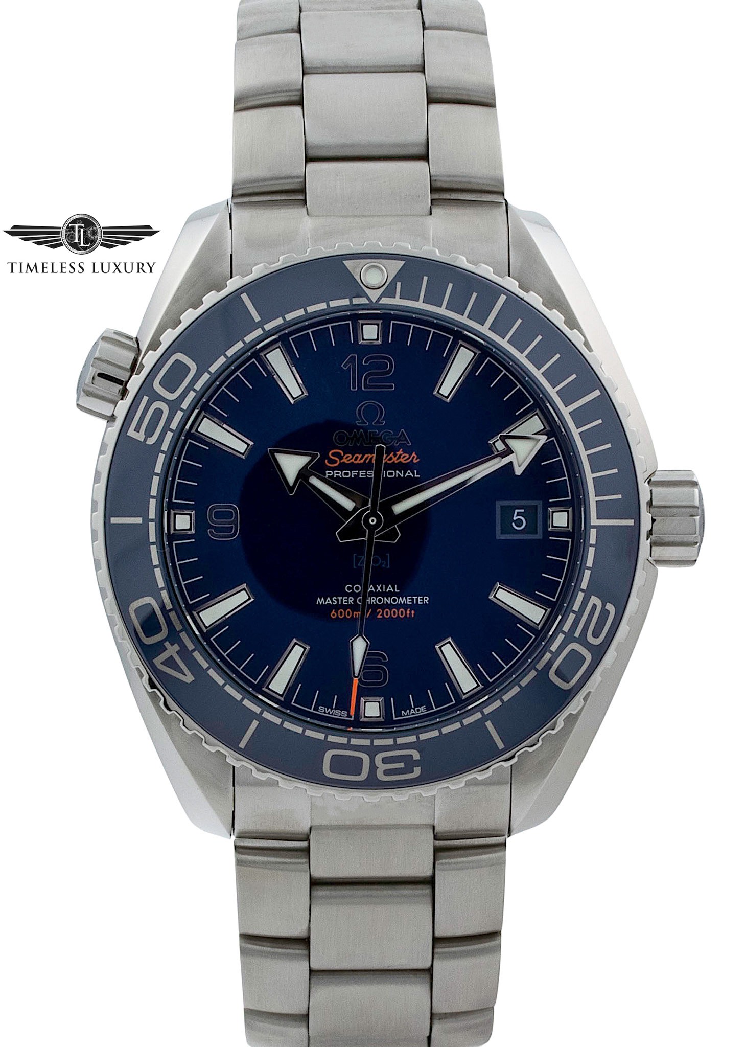 Pre owned Omega Planet Ocean 600M Co Axial Master Chronometer 215.30.44.21.03.001