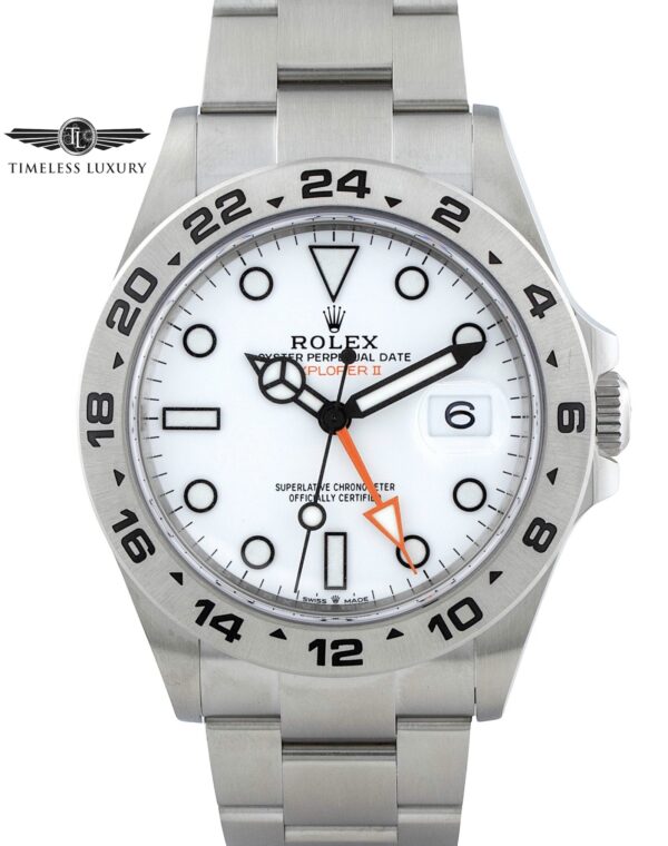 2023 Rolex Explorer II 226570 White Dial