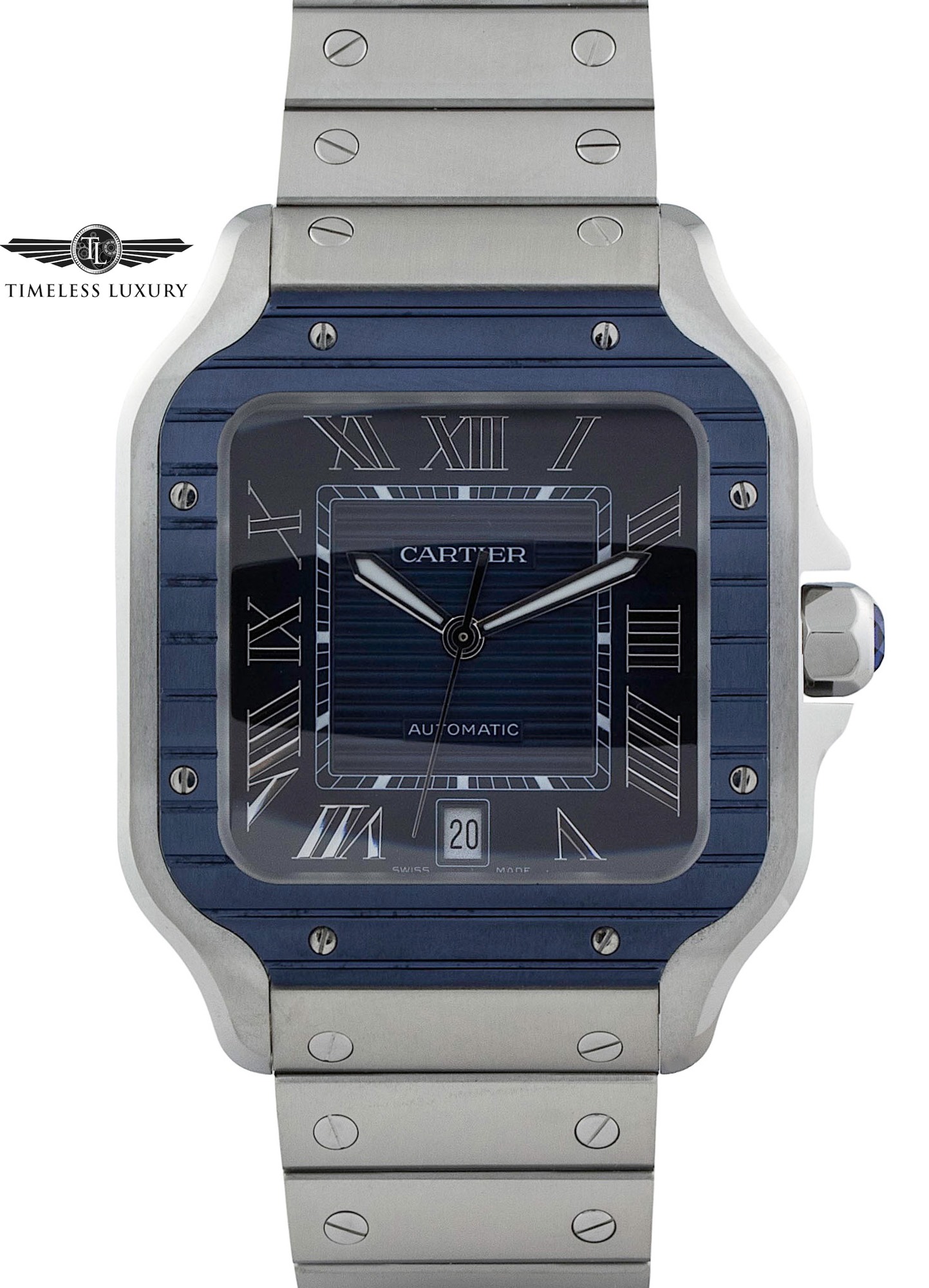 Santos cartier outlet blue