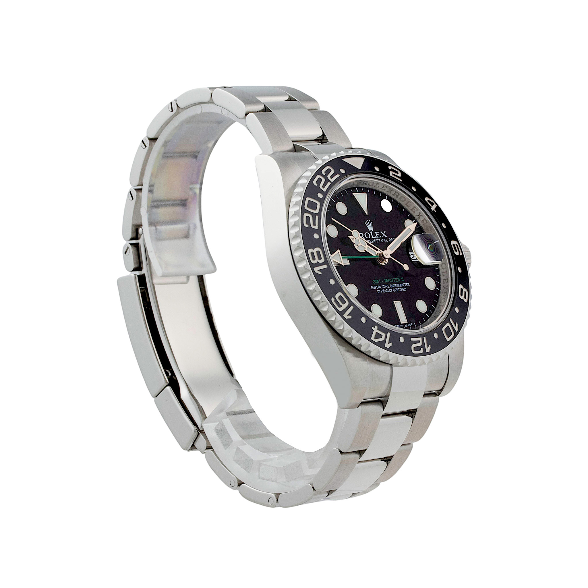 2011 Rolex GMT Master II 116710 Ceramic Bezel 40mm Black Dial