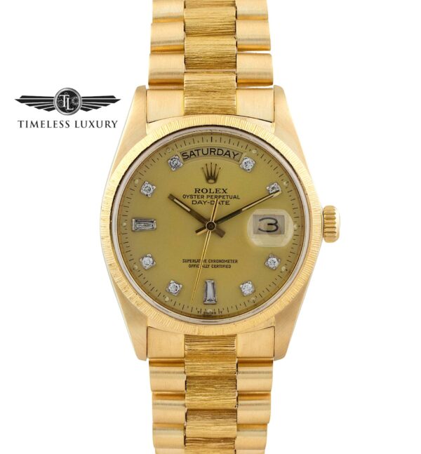 1985 Rolex Day-Date President 18038 Bark Finish