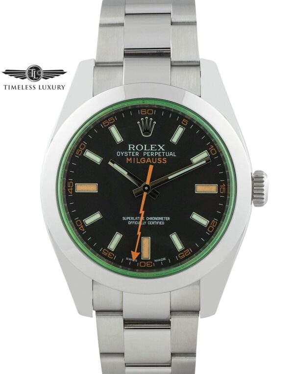 2011 Rolex Milgauss 116400GV Black dial